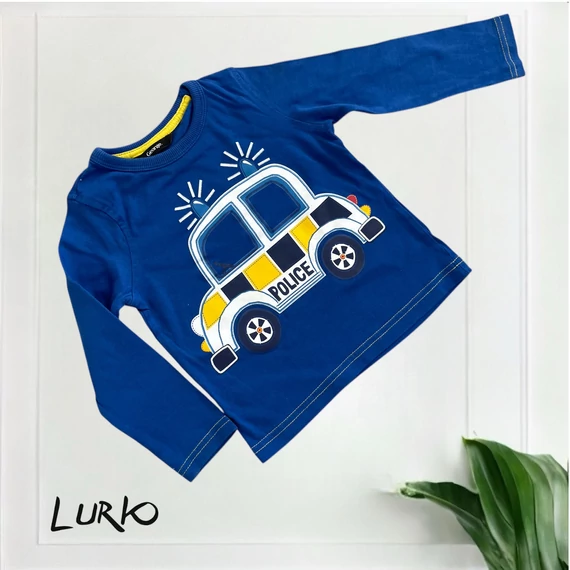 Autós hosszú ujjú póló