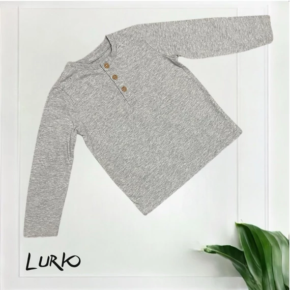 Hosszú ujjú Henley póló