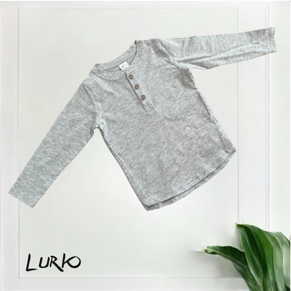 Hosszú ujjú Henley póló