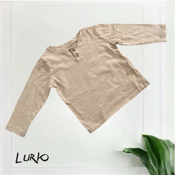 Hosszú ujjú Henley póló