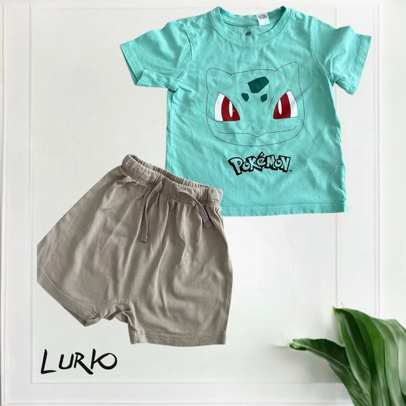 2 részes rövid ujjú Pokemon szett