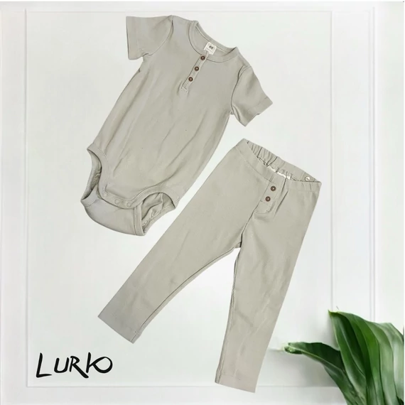 Bordás room-to-grow body állítható derekú leggingel