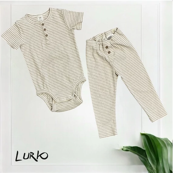 Bordás room-to-grow body állítható derekú leggingel